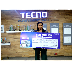 Because of TECNO, 20 lucky Nigerians had a great start to their year