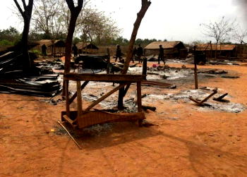 [PHOTOS] Attack on Seriki Fulani’s house in Ogun