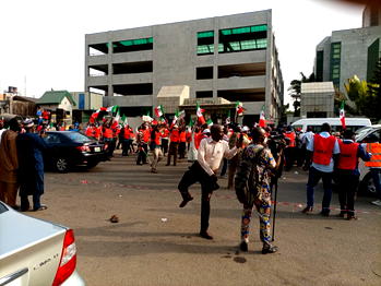 BREAKING: NLC pickets Corporate Affairs Commission over alleged unfriendly policies