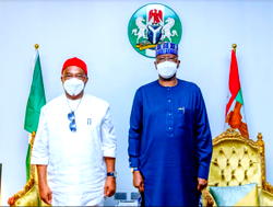 Boss Mustapha visits Uzodimma, asks Imo people to embrace COVID-19 vaccine