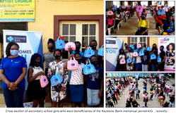 Keystone Bank donates sanitary kits to over 2000 marginalised girls