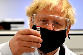 Britain’s Johnson wants to cut vaccine development time by two-thirds