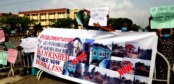 Demolition: Oke-Egan residents, Ajah, storm Lagos Assembly, demand compensation from Sanwo-Olu