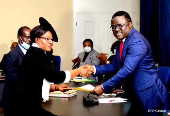At last Ayade swears in Justice Akon Ikpeme as Cross River Chief Judge