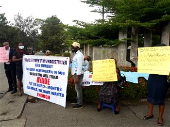 Magistrates resume protest over unpaid 26 months salaries in Cross River