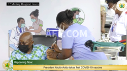 Ghana president receives world’s first free Covax jab