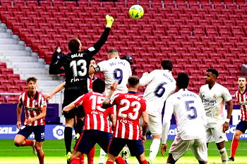 Atletico denied derby victory by late Benzema equaliser
