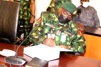 Gen Attahiru, 10 other officers buried amidst tears in Abuja