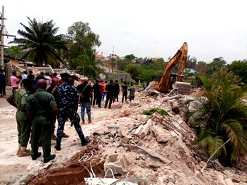 ECTDA demolishes property obstructing waterway, thoroughfare