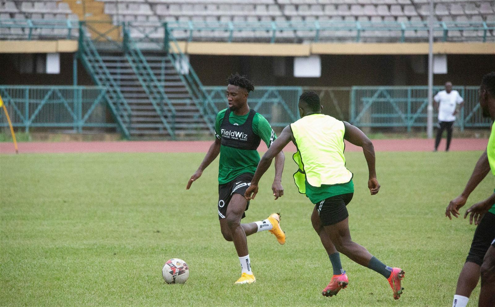 Super Eagles resume training after returning from Kumasi