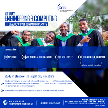 Glasgow Caledonian University offers Engineering, Computing opportunities to students
