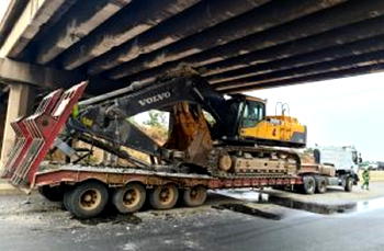 Trailer damages 3 flyover bridges on Lagos-Ibadan expressway