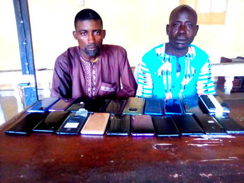 Police intercept 23 stolen android mobile phones in Bayelsa, arrest two suspects