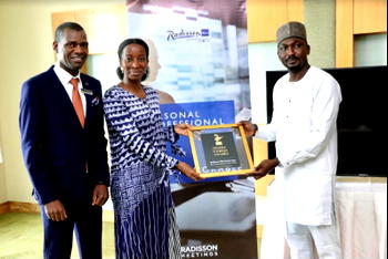 Nigeria Tourism Awards honours Radisson Blu as Best Int’l Chain Hotel