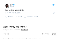 First tweet on Twitter fetches $2.9 mn at auction