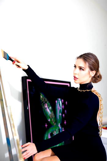 Yuliia Korienkova did artwork about Elon Musk
