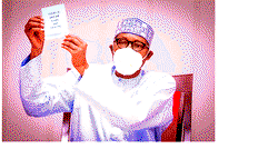 Photos of President Buhari, Vice President Osinbajo taking COVID-19 vaccine