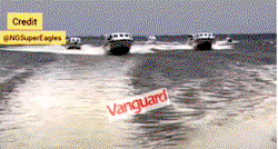 VIDEO: Super Eagles land in Benin Republic by boat for AFCON qualifiers