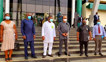 NCDC DG in Enugu, commends Ugwuanyi for ‘amazing job’ against COVID-19