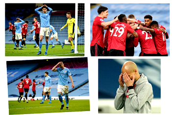 Man United beat Man City 2-0 to end 21 games unbeaten run