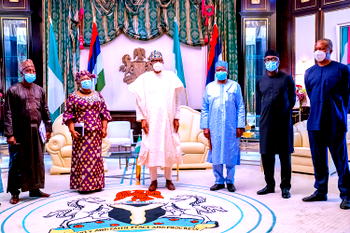Photos: Buhari receives in courtesy visit Okonjo-Iweala