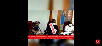 VIDEO: WTO DG, Ngozi Okonjo-Iweala’s first official visit to Min of Foreign Affairs