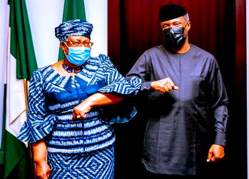 WTO DG Okonjo-Iweala visits Osinbajo, expresses her appreciation