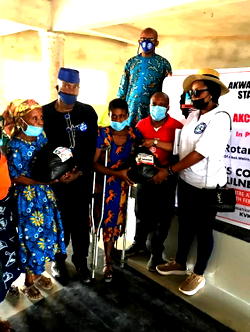 COVID-19: AKCROSS Union in Netherlands, Rotary Club of The Hague, others Donate to indigent persons in Akwa Ibom