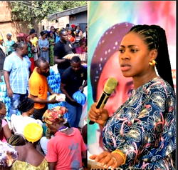 Popular Abuja based Prophestess, Rose Kelvin fetes millions of Nigerians in Masaka