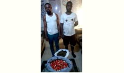 Police seize 125 live ammunition from 2 suspects