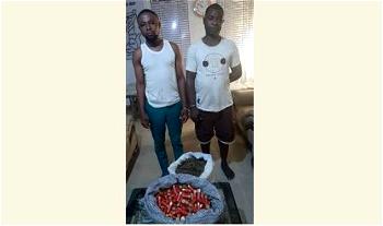 Police seize 125 live ammunition from 2 suspects