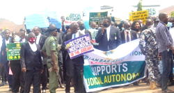 PHOTOS: NBA Kaduna chapter embarks on judicial autonomy protest