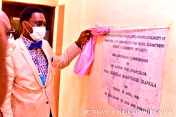 UI agog as acting VC inaugurates music dept building