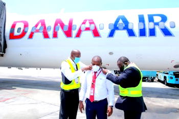 Dana Air decorates new captains in Lagos