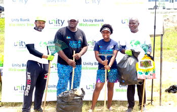 Unity Bank, MEDIC clean Lagos beach to mark World Earth Day 2021
