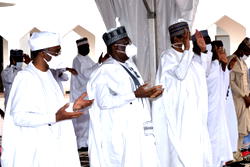 PHOTOS: Eid-El-Fitr celebration at the Presidential Villa in Abuja