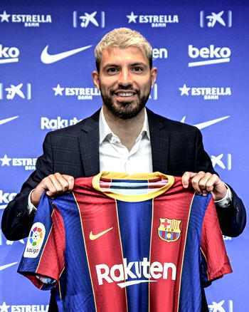 Barca complete signing of Man City legend, Sergio Aguero