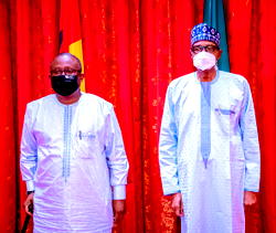 PHOTOS: Buhari receives President of Guinea Bissau, Umaro Sissoco Embaló