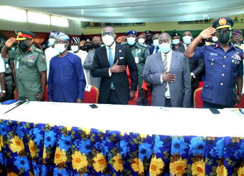 PHOTOS: Sanwo-Olu, other dignitaries at Security Stakeholders Town Hall meeting