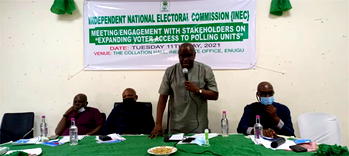 INEC converts 1187 voting point to polling units in Enugu