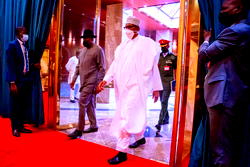 PHOTOS: President Buhari receives Former President Goodluck Jonathan in State House