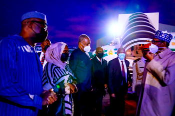 PHOTOS: President Buhari arrives France ahead of African Finance Summit