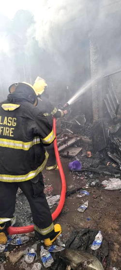 UPDATED: Property worth millions of naira destroy as fire guts Ladipo spare parts market, building in Lagos