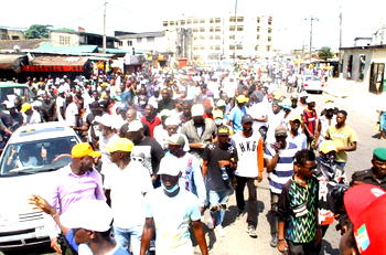 Lagos APC council primaries in Surulere: Artistes, Comedians, elders, youth rally support for Idris Aregbe