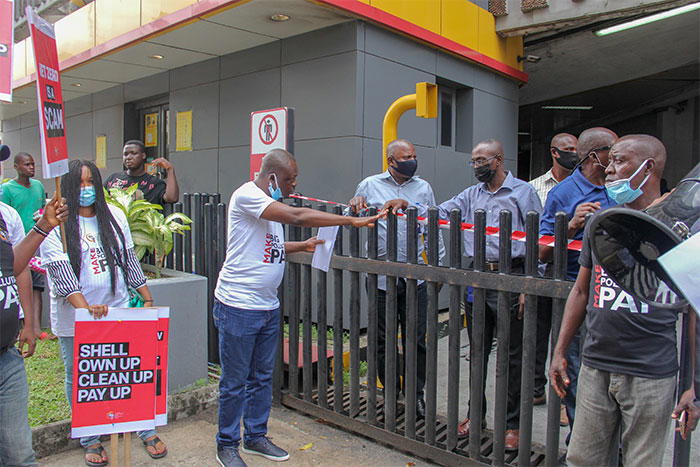 Climate Change: CAPPA leads activists to Shell’s office - Vanguard News