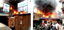 Fire reins as Ladipo Market, building in Dopemu go aflame