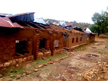 PLATEAU: Rainstrom wrecks school, over 200 staff, students stranded