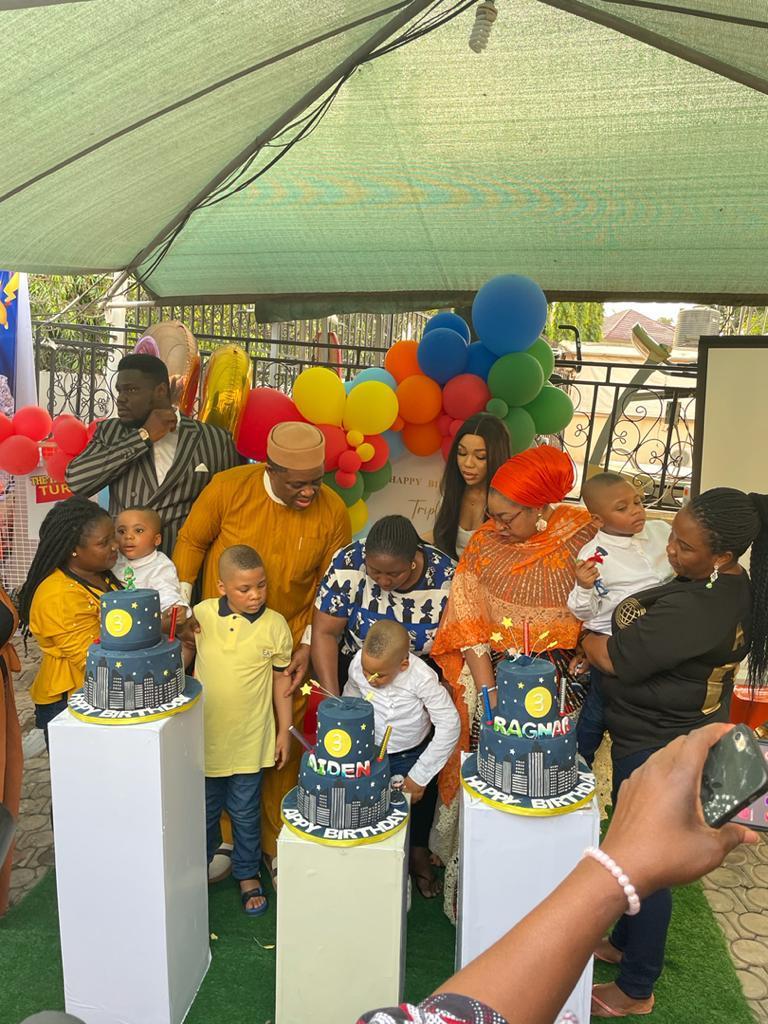 VIDEO, PHOTOS: Sen Grace Bent, Kemi Olunloyo, Susan Ade-Coker, others turn up for birthday celebration of Fani-Kayode’s sons
