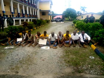 Operation Restore Peace: Police parade 11 suspects in Calabar for kidnapping, armed robbery