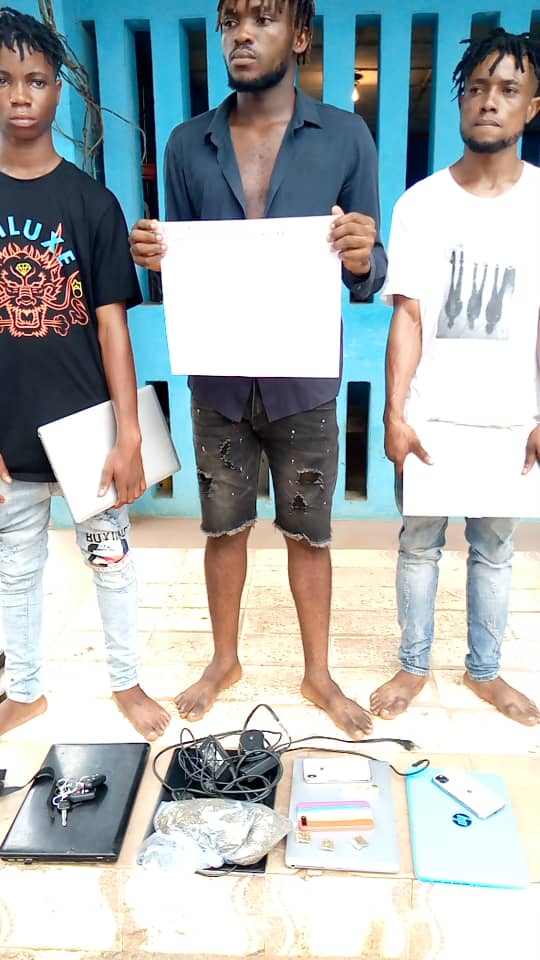 3 alleged internet fraudsters arrested in Imo